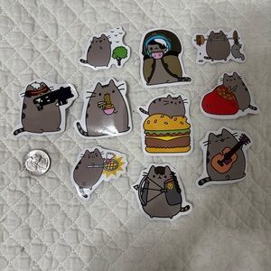 10 pusheen stickers